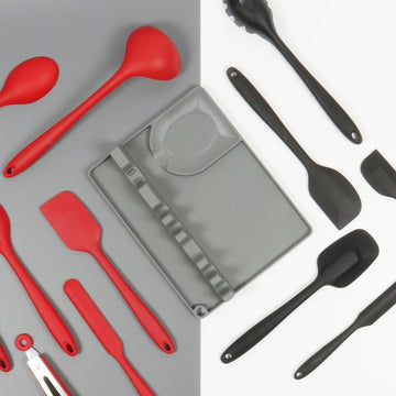2-in-1 Silicone Spoon Holder with Drip Pad - 5-Slot Utensil Rest for Stove Top, Anti-Drip & Space-Saving Design