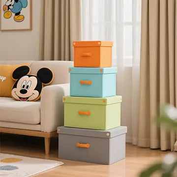 Home storage containers and organizers for decluttering