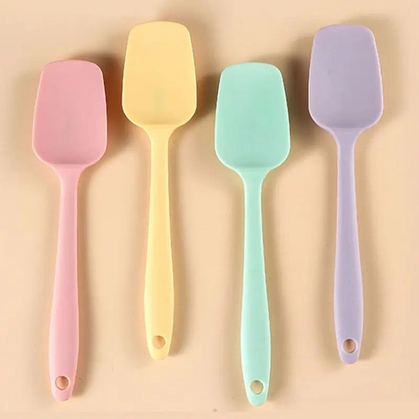 Premium Silicone Baking Spatula Set - Non-Stick Cream Cake Scraper for Pastry, Batter & Salad Mixing