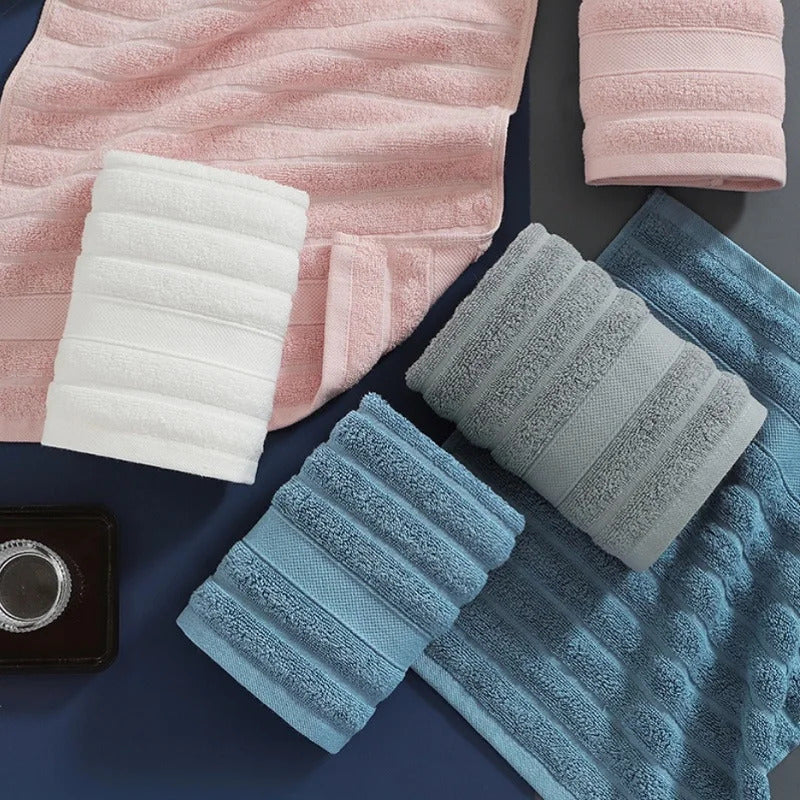 4Pcs Kids Pure Cotton Face Towels - Super Absorbent 35x35cm Hand Wipes, OEKO-TEX Certified
