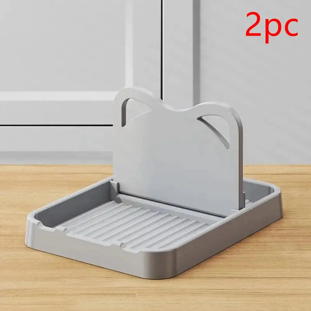 1/2 Pcs Non-Slip Multifunctional Pan Pot Lid Holder Stand - Spoon Rest & Utensil Storage Shelf for Kitchen Organization