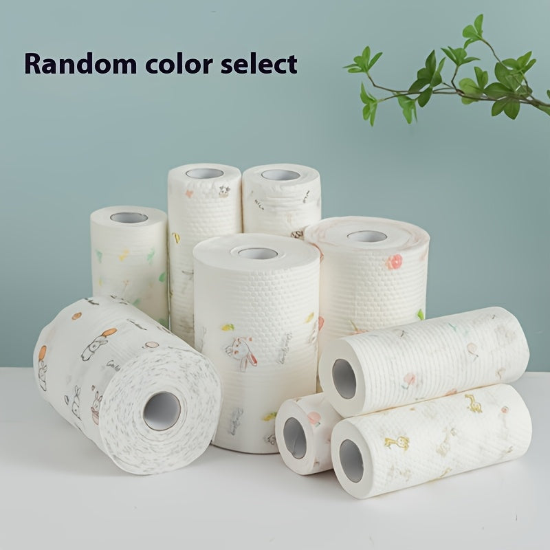 200/400pcs Disposable Kitchen Cleaning Cloths – Washable Wet & Dry Lazy Rags, Oil-Resistant, Non-Stick, Multi-Purpose Household Towels