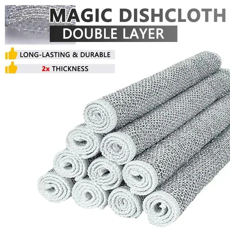 Magic Wire Grid Cleaning Cloth - Multipurpose Miracle Dishwashing Net for Kitchen & Home