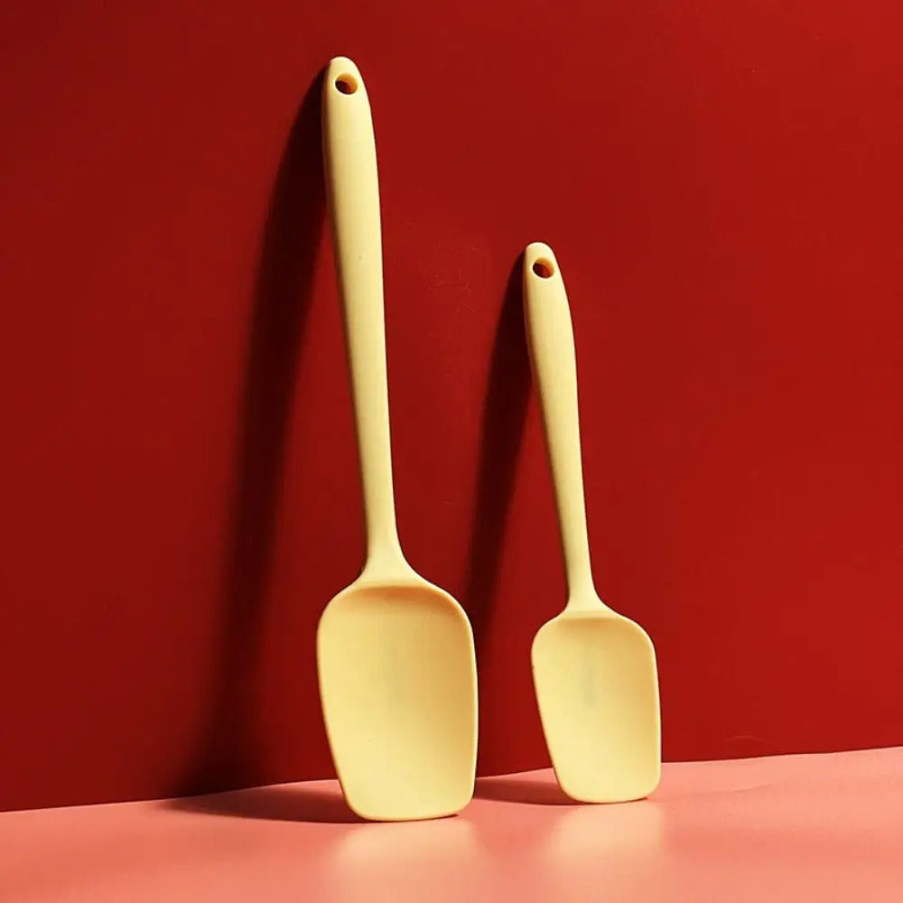 Premium Silicone Baking Spatula Set - Non-Stick Cream Cake Scraper for Pastry, Batter & Salad Mixing