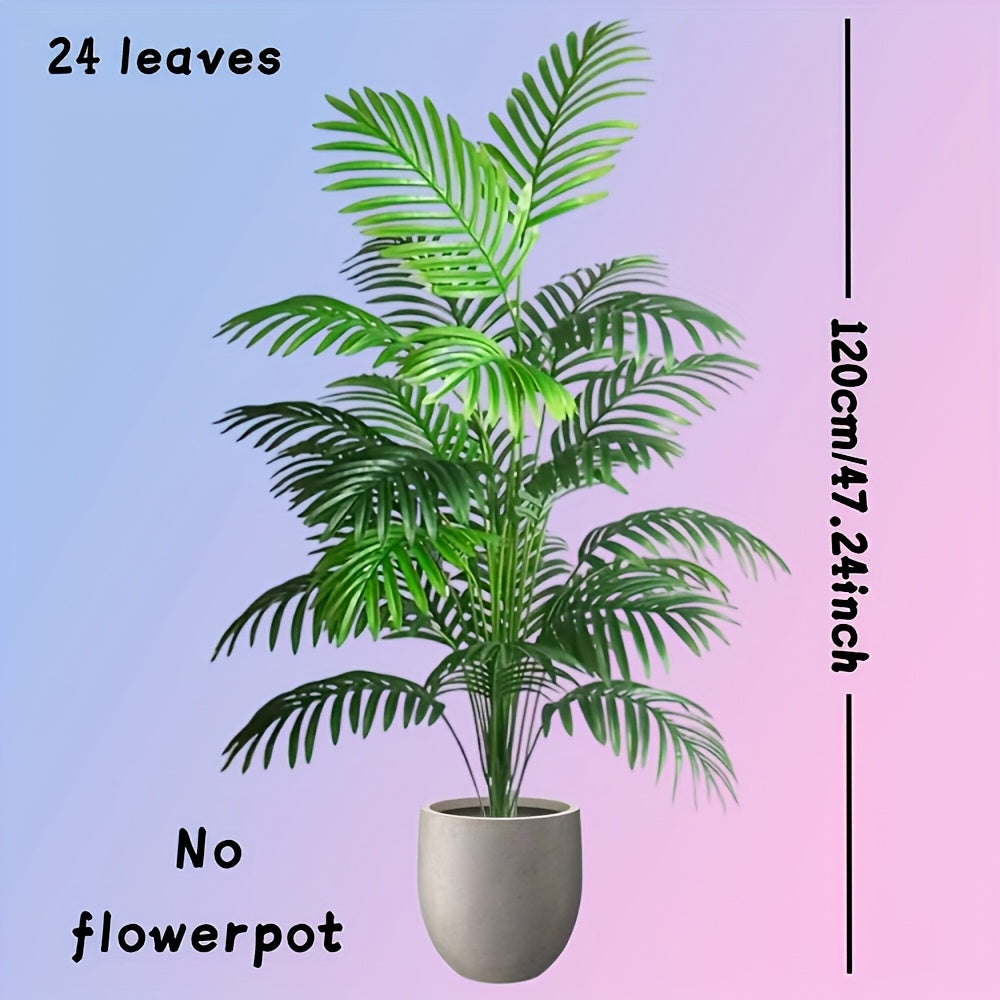47" Extra Large Artificial Palm Tree – Realistic Tropical Plant for Indoor & Outdoor Festive Decor