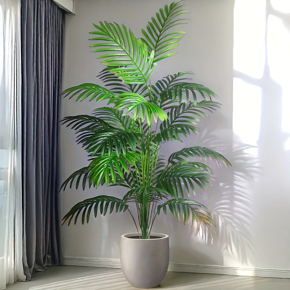 47" Extra Large Artificial Palm Tree – Realistic Tropical Plant for Indoor & Outdoor Festive Decor