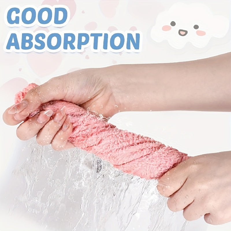 20pcs Solid Color Washcloth Set – Soft, Absorbent Small Towels for Home & Bathroom, 9.8" x 9.8"