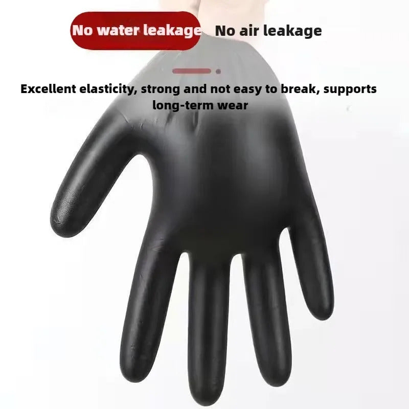 Disposable Nitrile Waterproof Gloves – Food Safe, Latex-Free, Multi-Purpose Cleaning Gloves for Kitchen, Dishwashing, Pet Care & Household Use