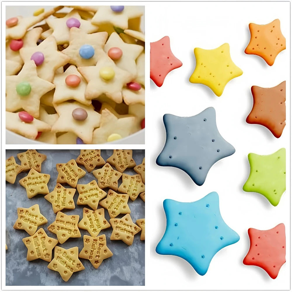 20PCS Stainless Steel Fruit & Vegetable Cutter Set - Star/Heart Cookie Embossing Molds