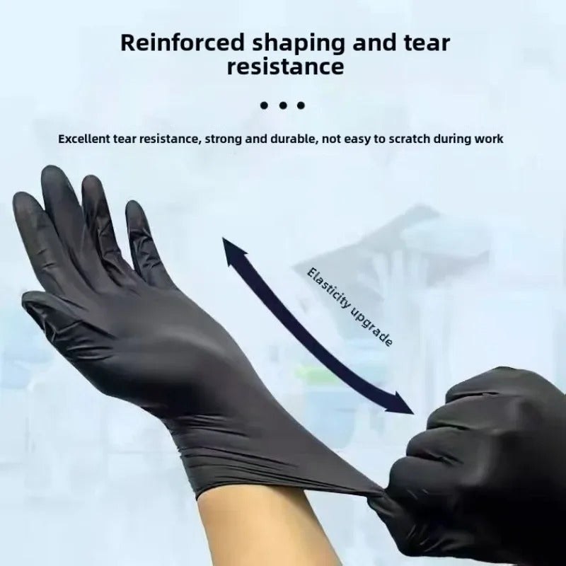 Disposable Nitrile Waterproof Gloves – Food Safe, Latex-Free, Multi-Purpose Cleaning Gloves for Kitchen, Dishwashing, Pet Care & Household Use