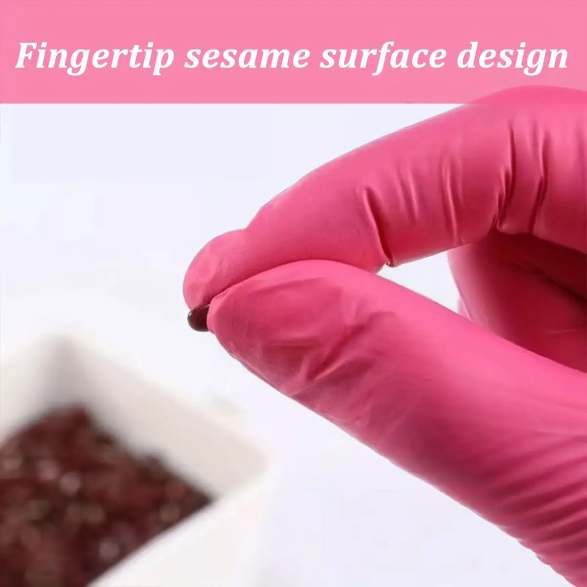 Premium Deep Pink Nitrile Disposable Gloves - Waterproof Kitchen & Cleaning Gloves for Home, Pet Care & Hair Styling