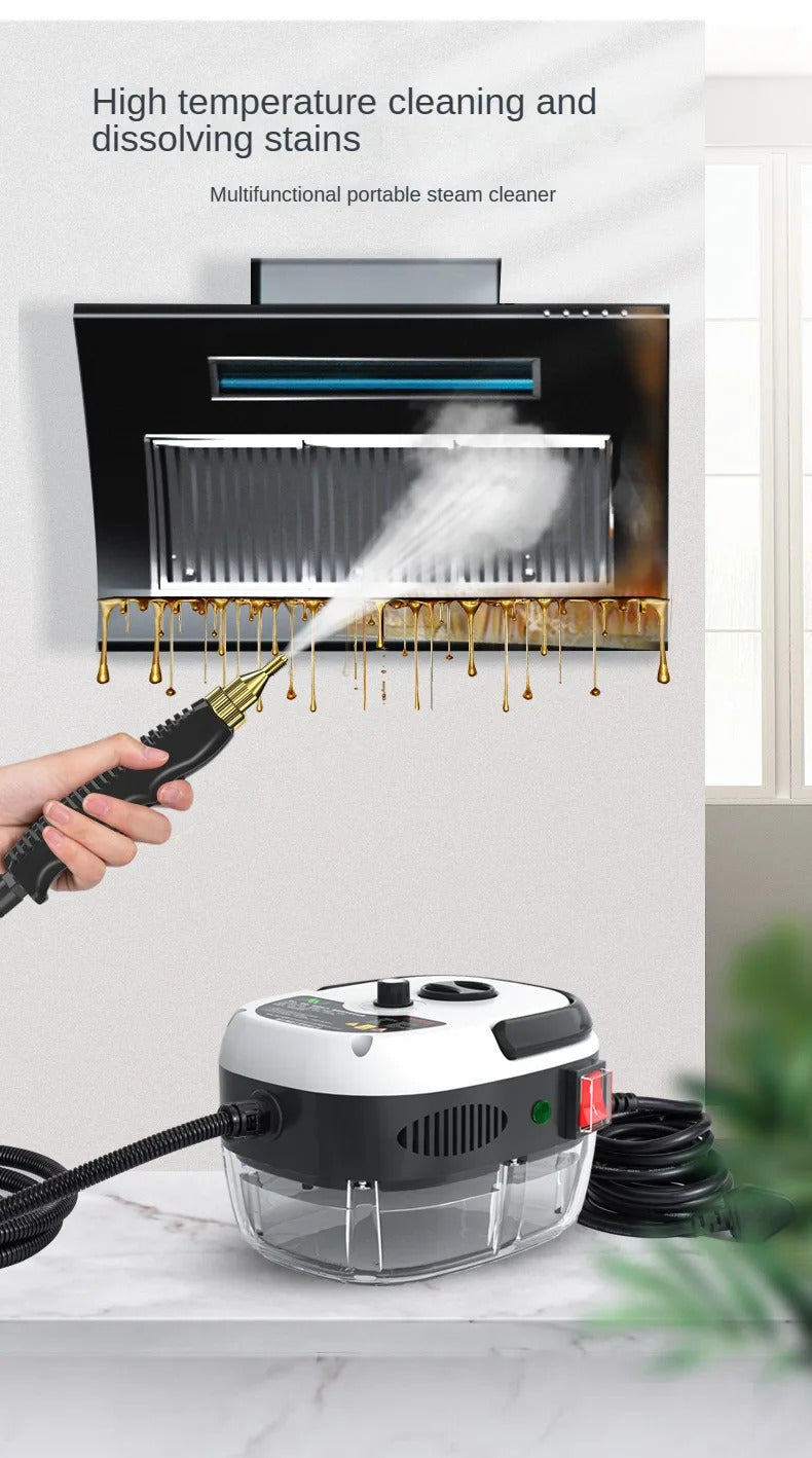 2500W High-Temperature Steam Cleaner - Multi-Purpose Jet Washer for Kitchen, Car & Home