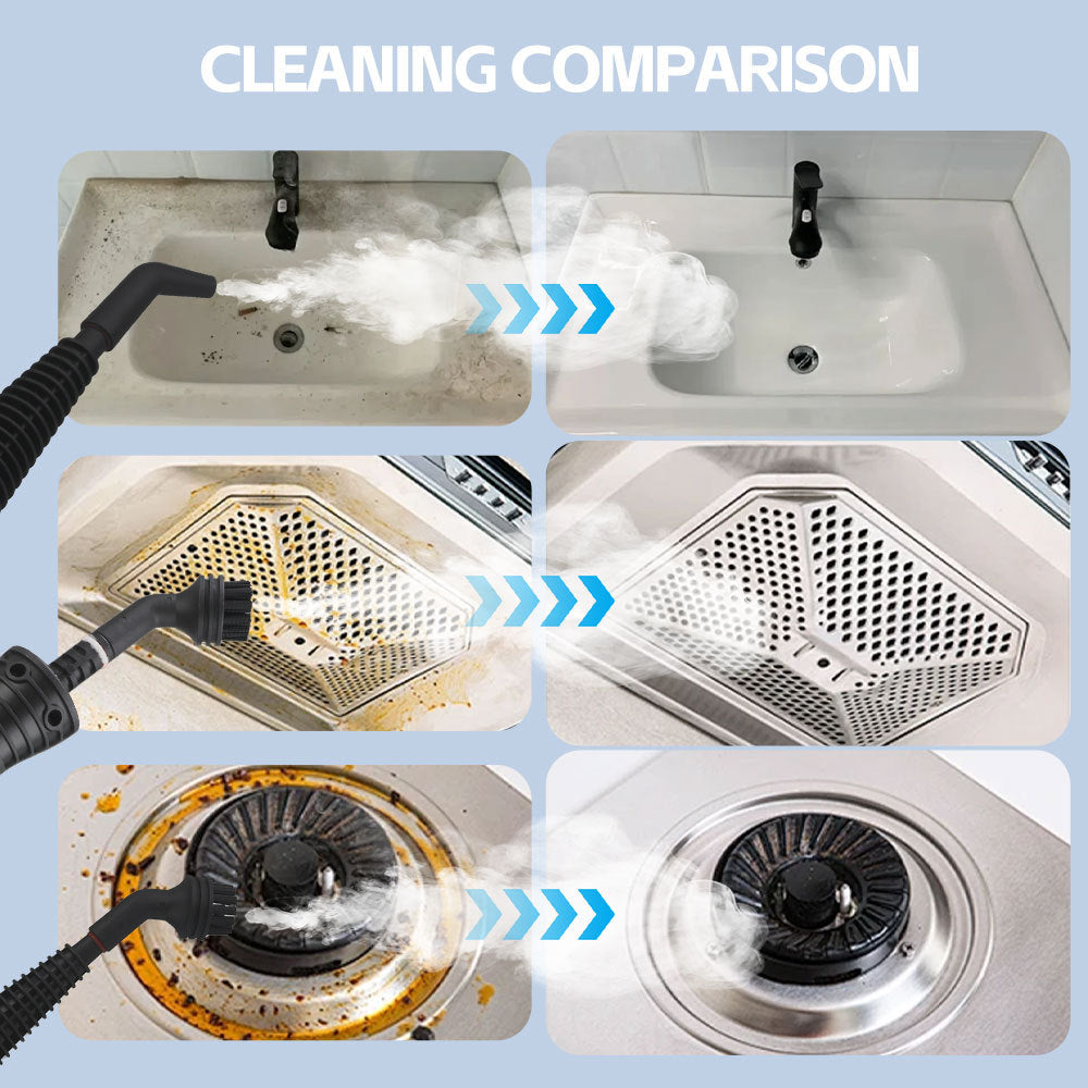 High Temperature High Pressure Steam Cleaner for Air Conditioners, Kitchen Range Hoods, Oil Stains, Household Use1050W Cleaning Machine Disinfection Cleaning