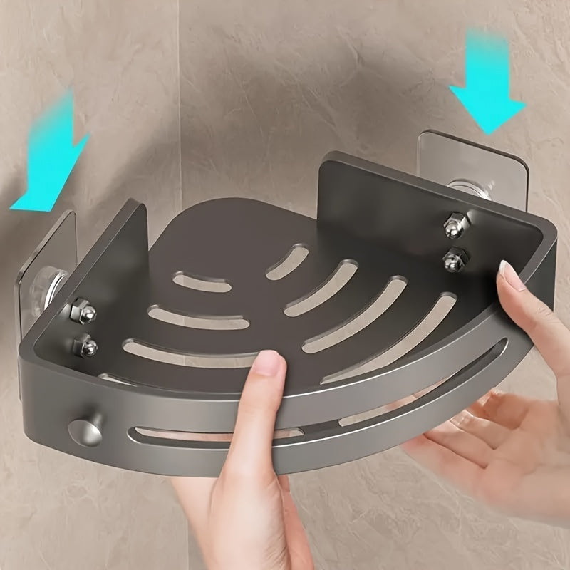 2-Pack Corner Shower Caddy - No Drill Wall Mount Shelves