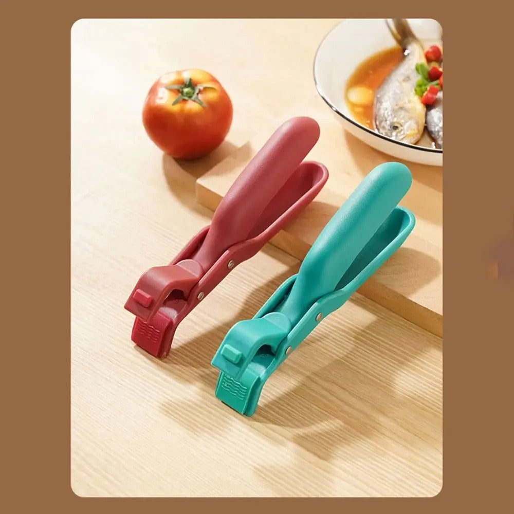 Professional Silicone Bowl Clip - Non-Slip Anti-Scalding Kitchen Tongs for Hot Dishes, Durable & Heat-Resistant