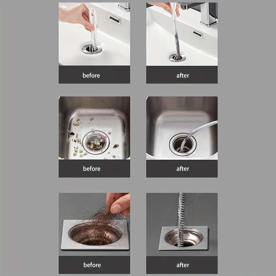 Professional Drain Cleaning Brush - Multi-Purpose Hair Clog Remover for Pipes & Floor Drains