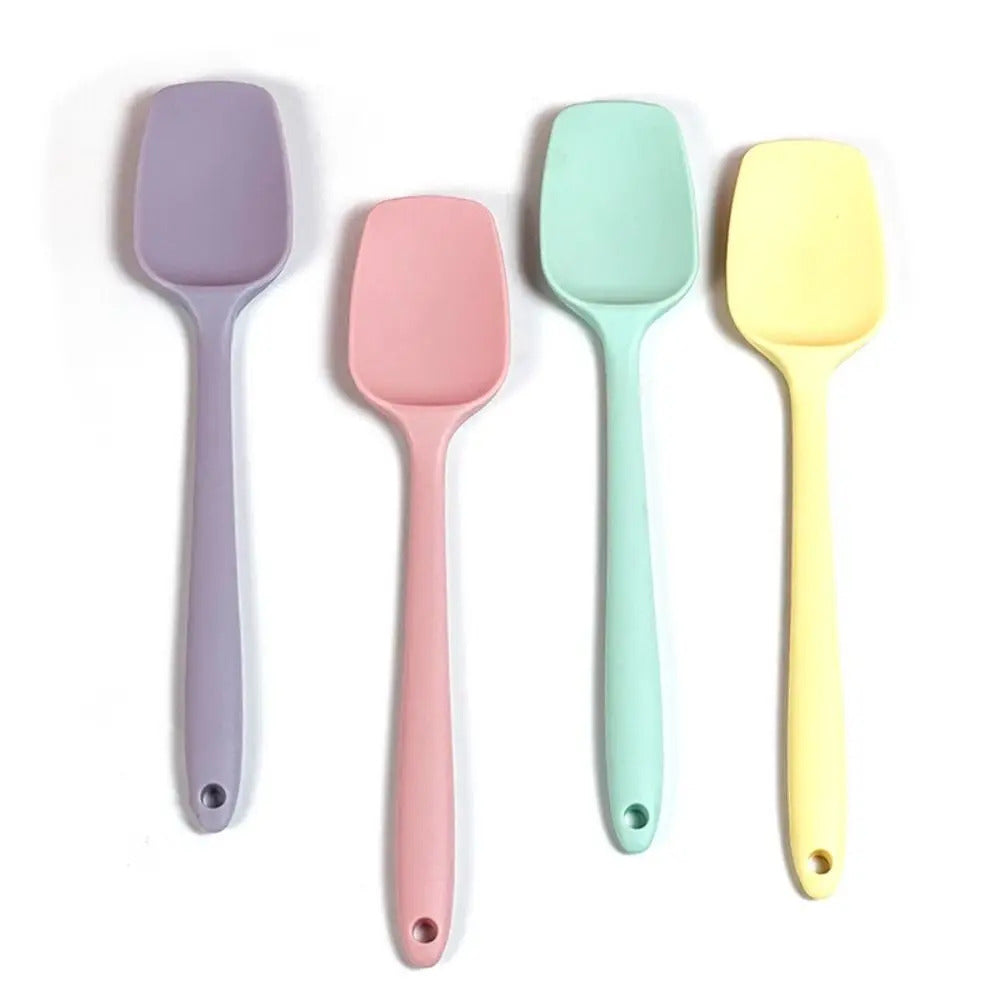 Premium Silicone Baking Spatula Set - Non-Stick Cream Cake Scraper for Pastry, Batter & Salad Mixing