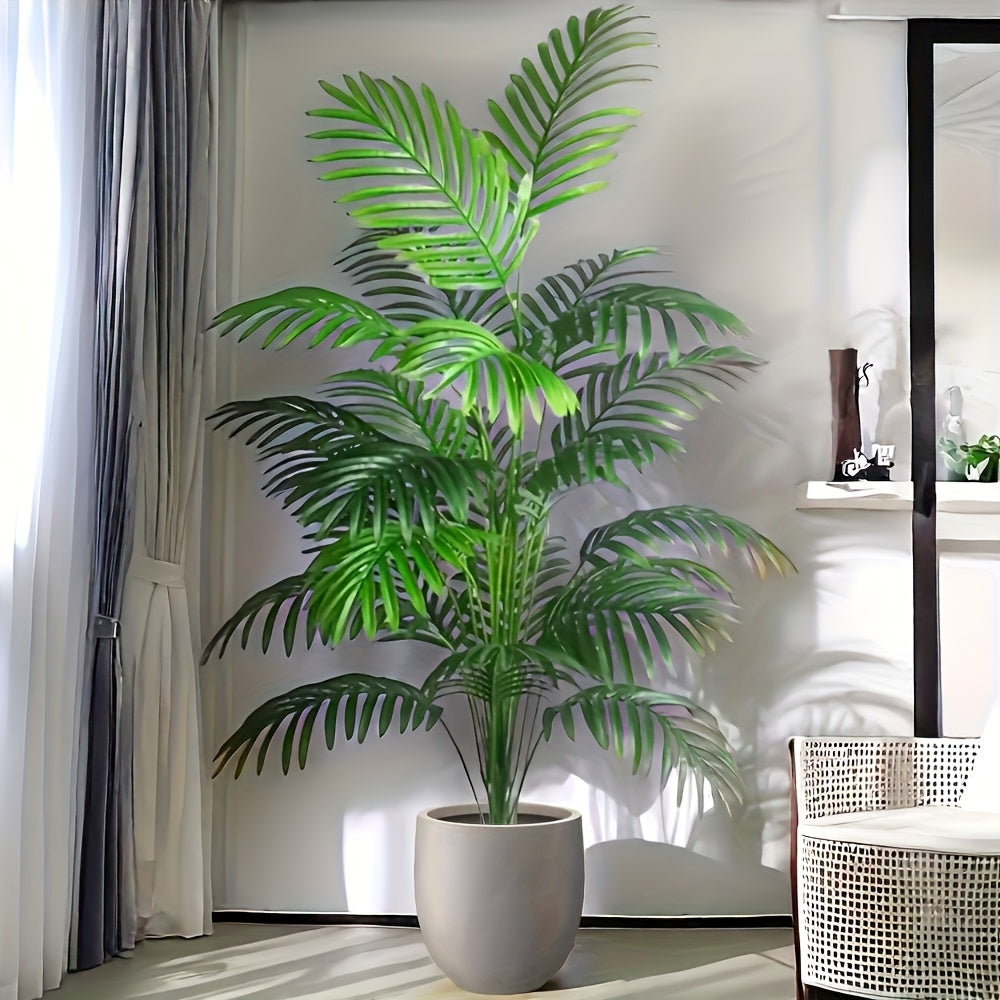 47" Extra Large Artificial Palm Tree – Realistic Tropical Plant for Indoor & Outdoor Festive Decor