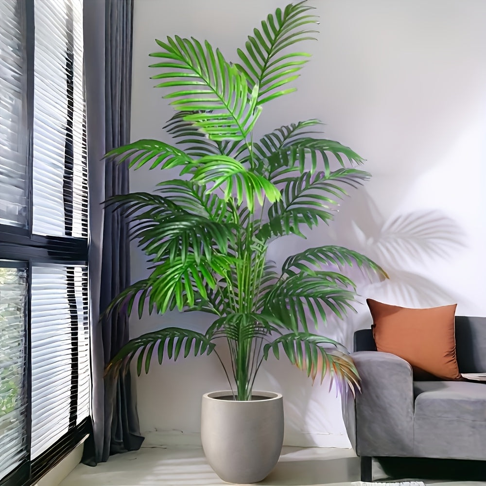 47" Extra Large Artificial Palm Tree – Realistic Tropical Plant for Indoor & Outdoor Festive Decor