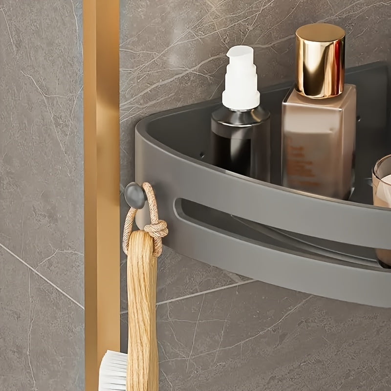 2-Pack Corner Shower Caddy - No Drill Wall Mount Shelves