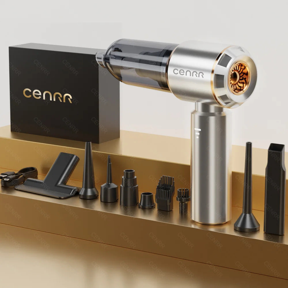 Mini Cordless Car Vacuum Cleaner - Powerful Handheld Portable Auto Detailing Tool