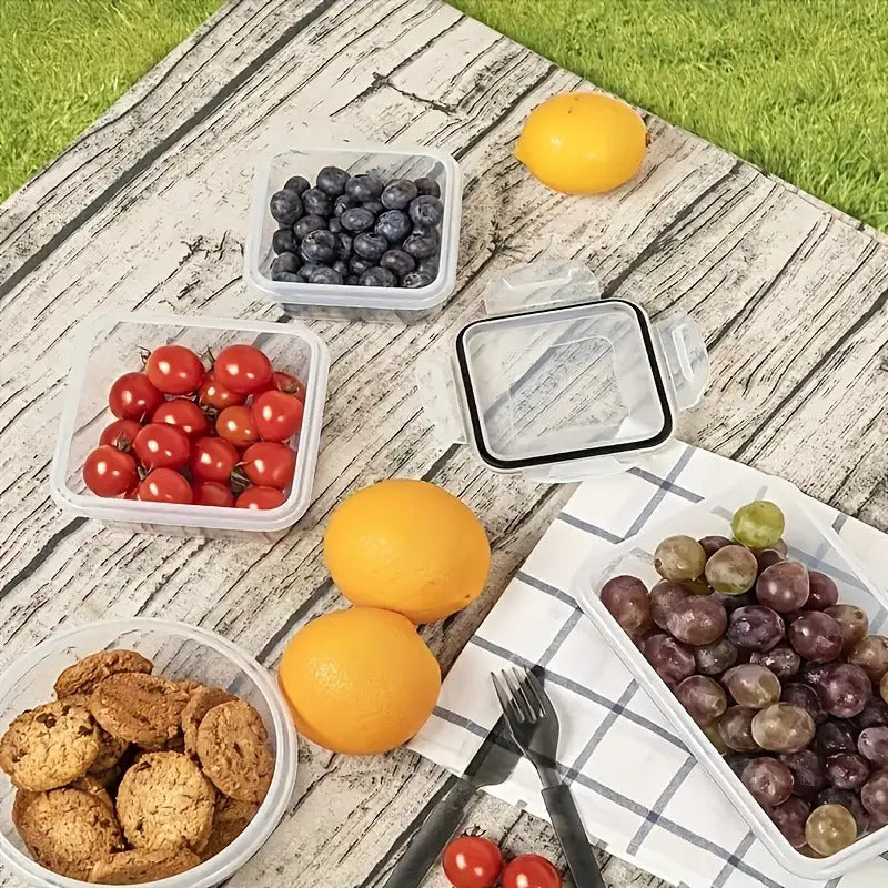 48-Piece Food Storage Container Set - BPA-Free Airtight Containers with Easy-Lock Lids, Labels & Marker for Kitchen Organization & Meal Prep