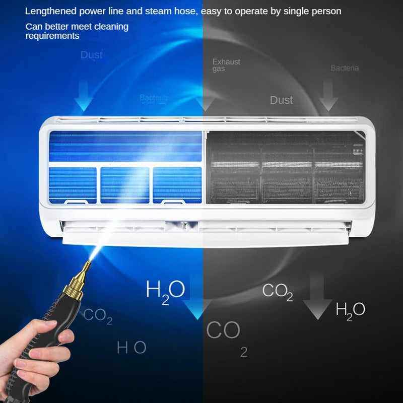 2500W High-Temperature Steam Cleaner - Multi-Purpose Jet Washer for Kitchen, Car & Home