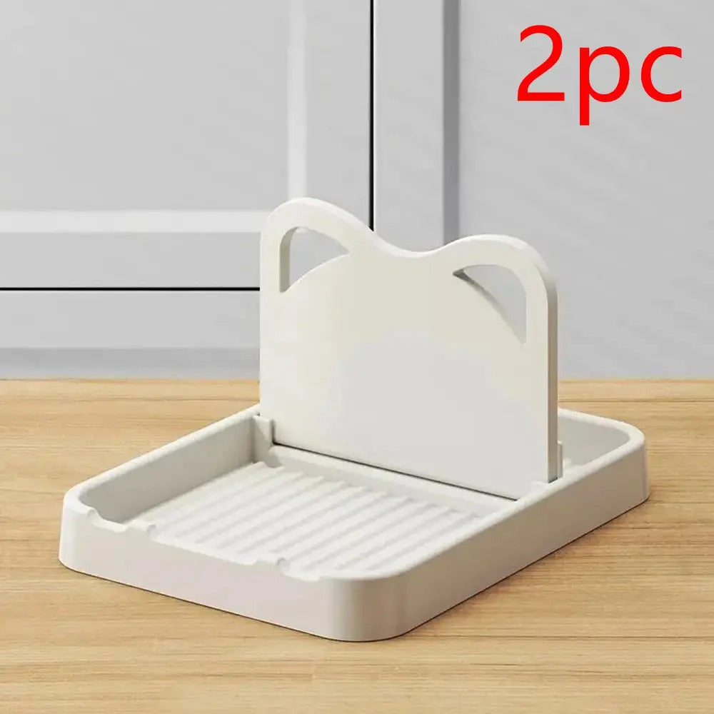 1/2 Pcs Non-Slip Multifunctional Pan Pot Lid Holder Stand - Spoon Rest & Utensil Storage Shelf for Kitchen Organization