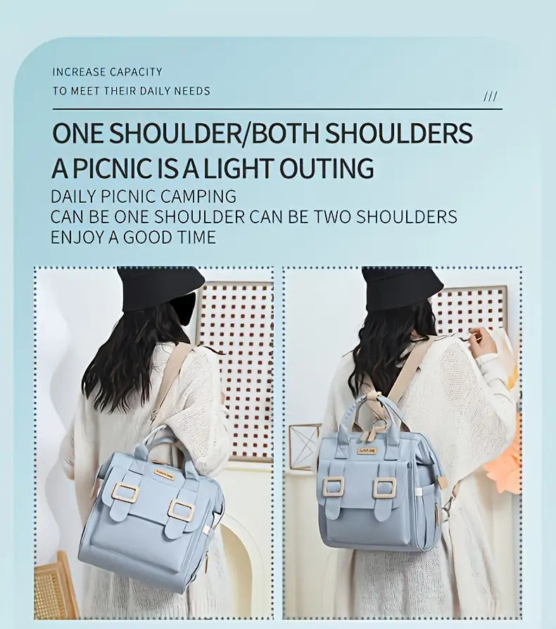 Eonothem Premium Insulated Lunch Bag - Lightweight Polyester Tote with Multiple Compartments & Adjustable Strap for Work, Travel & Picnics