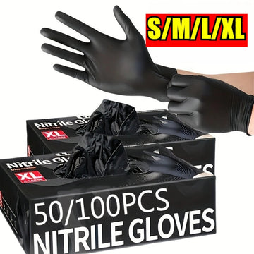 Disposable Nitrile Waterproof Gloves – Food Safe, Latex-Free, Multi-Purpose Cleaning Gloves for Kitchen, Dishwashing, Pet Care & Household Use