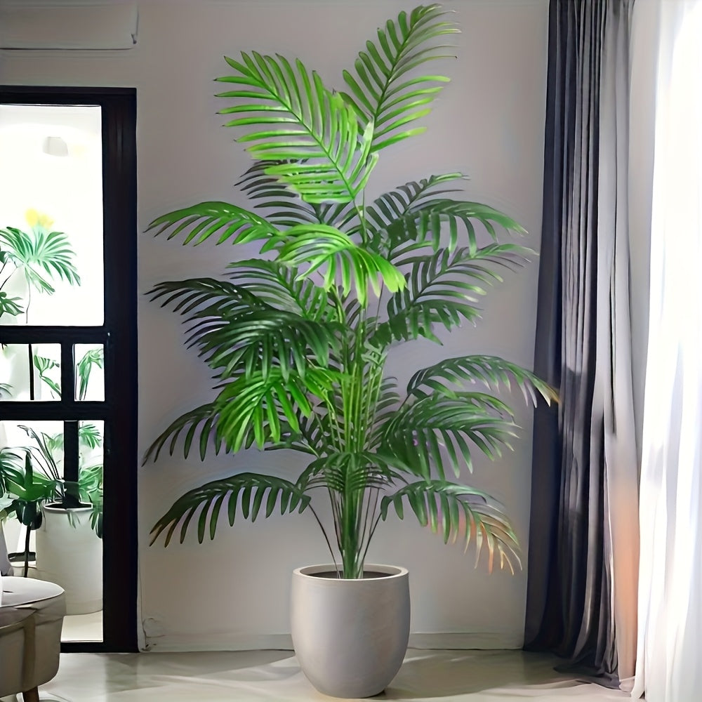47" Extra Large Artificial Palm Tree – Realistic Tropical Plant for Indoor & Outdoor Festive Decor