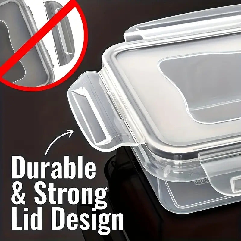 48-Piece Food Storage Container Set - BPA-Free Airtight Containers with Easy-Lock Lids, Labels & Marker for Kitchen Organization & Meal Prep
