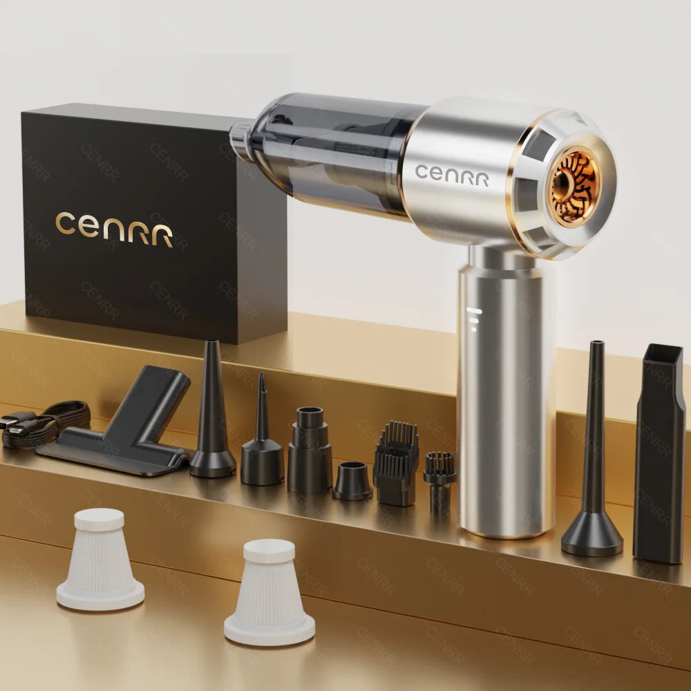 Mini Cordless Car Vacuum Cleaner - Powerful Handheld Portable Auto Detailing Tool