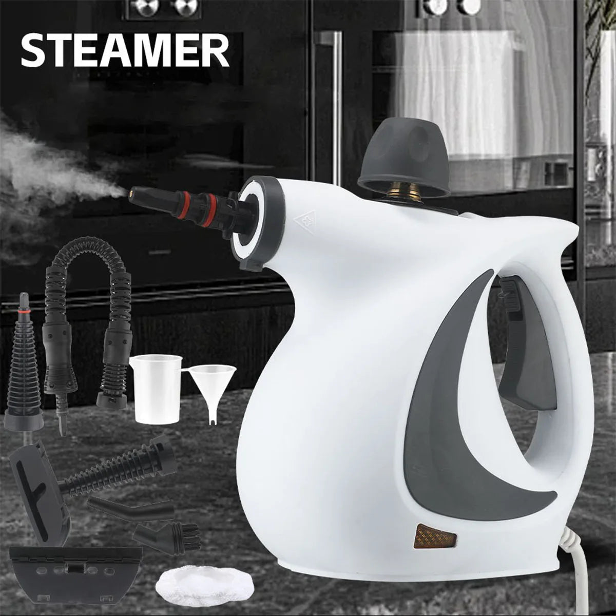 High Temperature High Pressure Steam Cleaner for Air Conditioners, Kitchen Range Hoods, Oil Stains, Household Use1050W Cleaning Machine Disinfection Cleaning