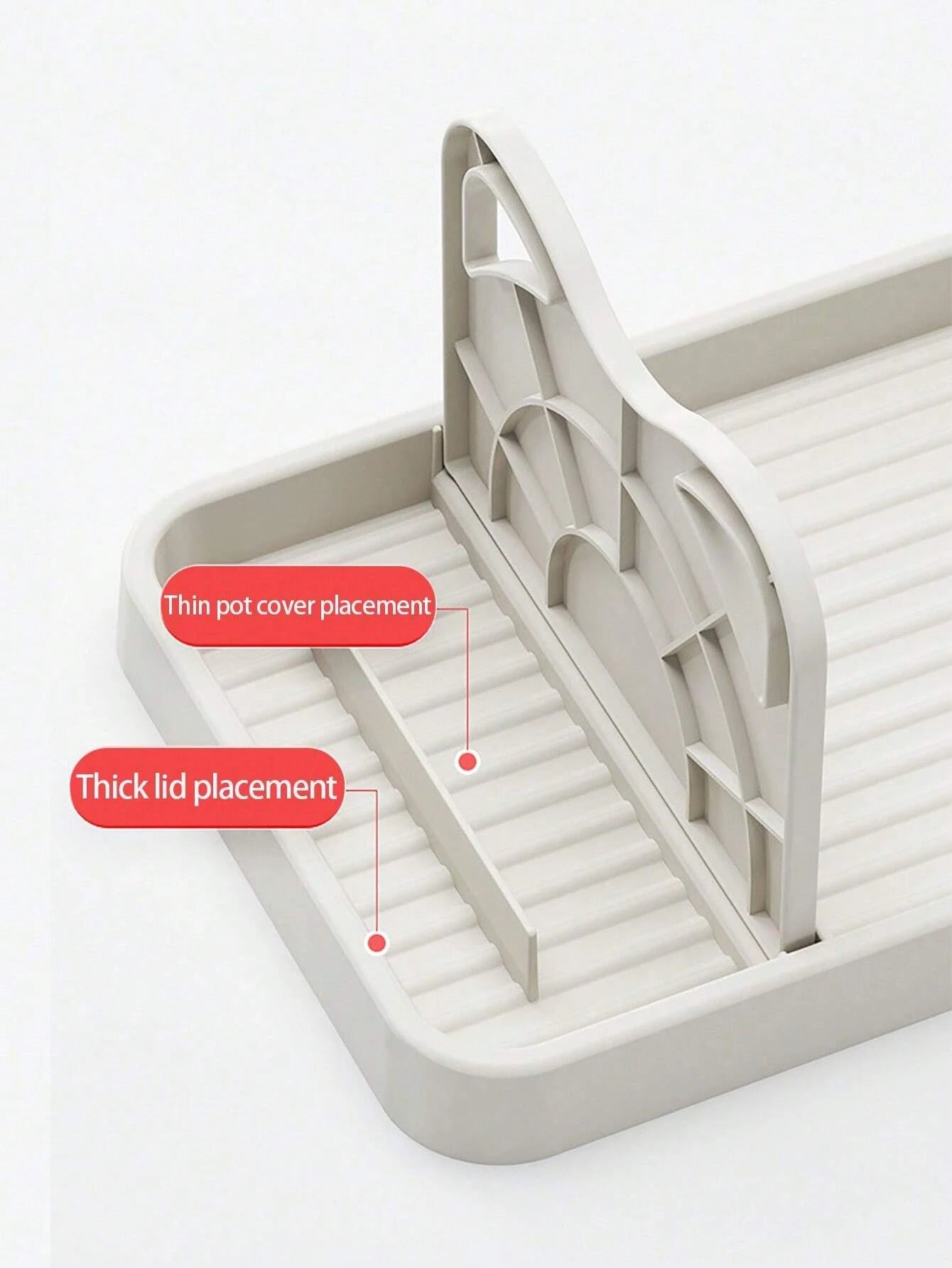 1/2 Pcs Non-Slip Multifunctional Pan Pot Lid Holder Stand - Spoon Rest & Utensil Storage Shelf for Kitchen Organization