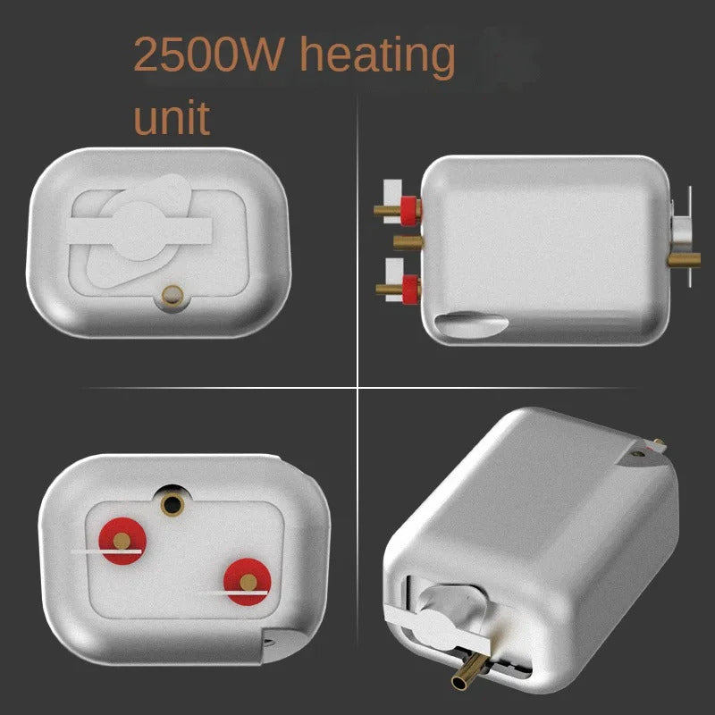 2500W high-temperature steam cleaner with multiple attachments for kitchen and car cleaning
