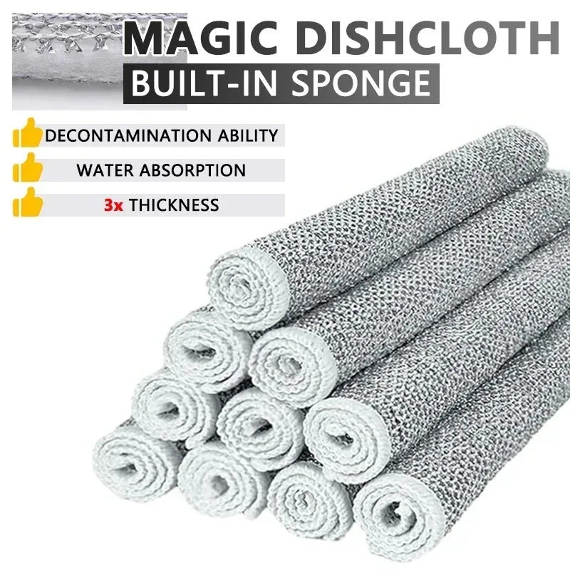 Magic Wire Grid Cleaning Cloth - Multipurpose Miracle Dishwashing Net for Kitchen & Home