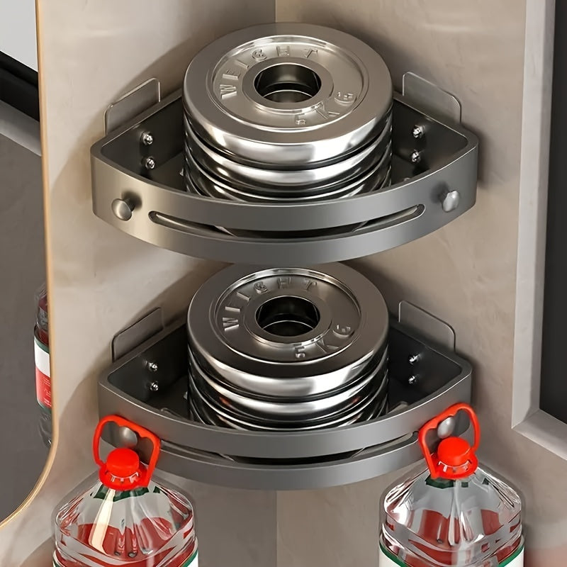 2-Pack Corner Shower Caddy - No Drill Wall Mount Shelves