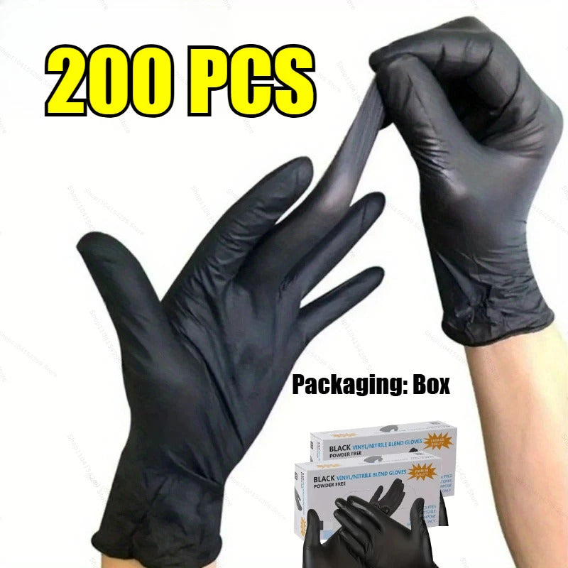 Disposable Nitrile Waterproof Gloves – Food Safe, Latex-Free, Multi-Purpose Cleaning Gloves for Kitchen, Dishwashing, Pet Care & Household Use