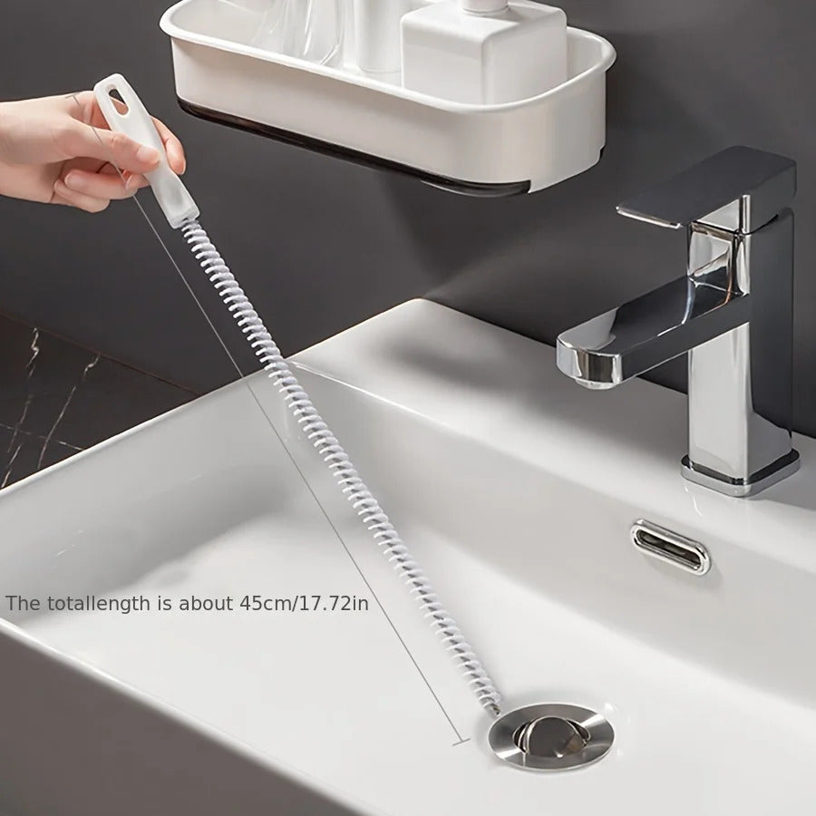 Professional Drain Cleaning Brush - Multi-Purpose Hair Clog Remover for Pipes & Floor Drains