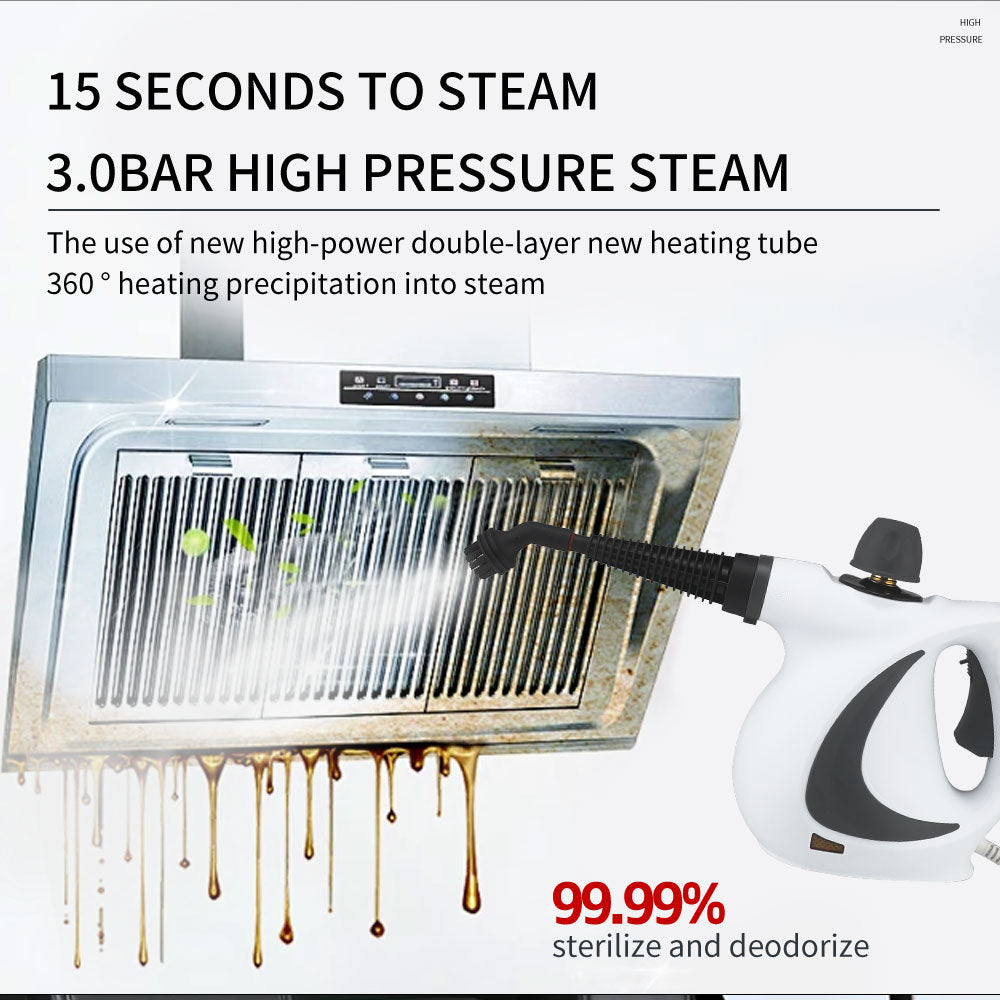 High Temperature High Pressure Steam Cleaner for Air Conditioners, Kitchen Range Hoods, Oil Stains, Household Use1050W Cleaning Machine Disinfection Cleaning