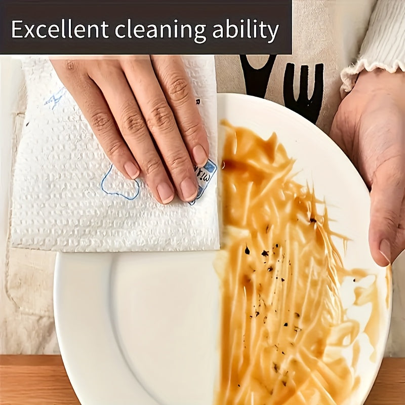 200/400pcs Disposable Kitchen Cleaning Cloths – Washable Wet & Dry Lazy Rags, Oil-Resistant, Non-Stick, Multi-Purpose Household Towels