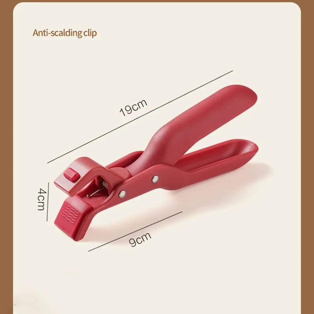 Professional Silicone Bowl Clip - Non-Slip Anti-Scalding Kitchen Tongs for Hot Dishes, Durable & Heat-Resistant