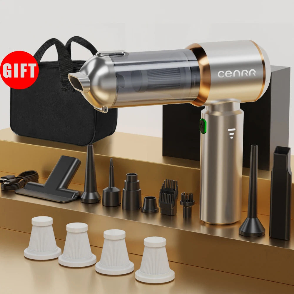 Mini Cordless Car Vacuum Cleaner - Powerful Handheld Portable Auto Detailing Tool
