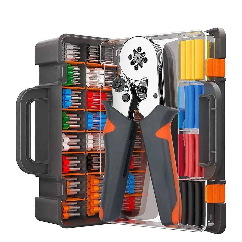 HSC8 Professional Ferrule Crimping Pliers - 0.25-10mm² Wire Terminal Tool with CE Certification