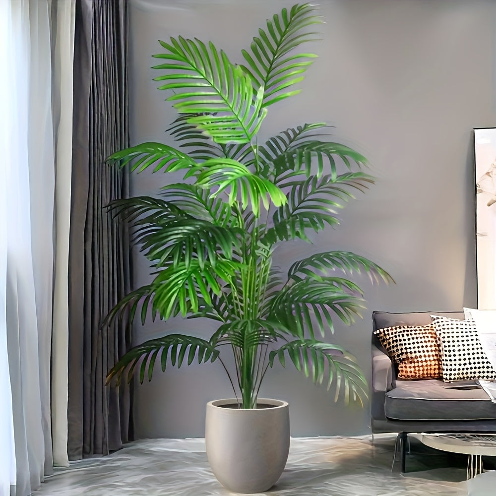 47" Extra Large Artificial Palm Tree – Realistic Tropical Plant for Indoor & Outdoor Festive Decor
