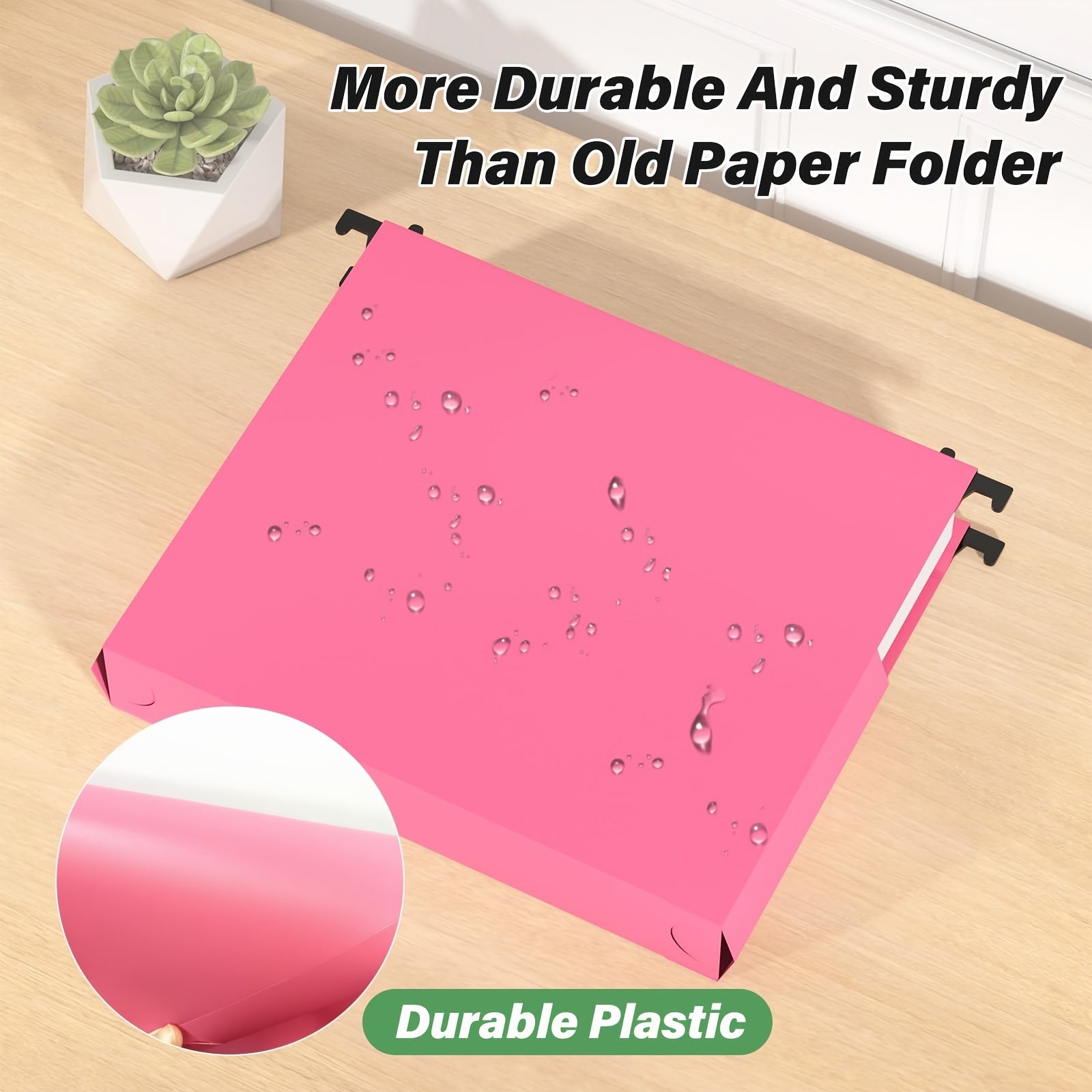 Heavy-Duty Hanging File Folders 6-Pack - 2" Expansion