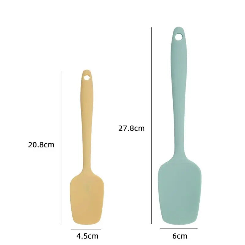 Premium Silicone Baking Spatula Set - Non-Stick Cream Cake Scraper for Pastry, Batter & Salad Mixing