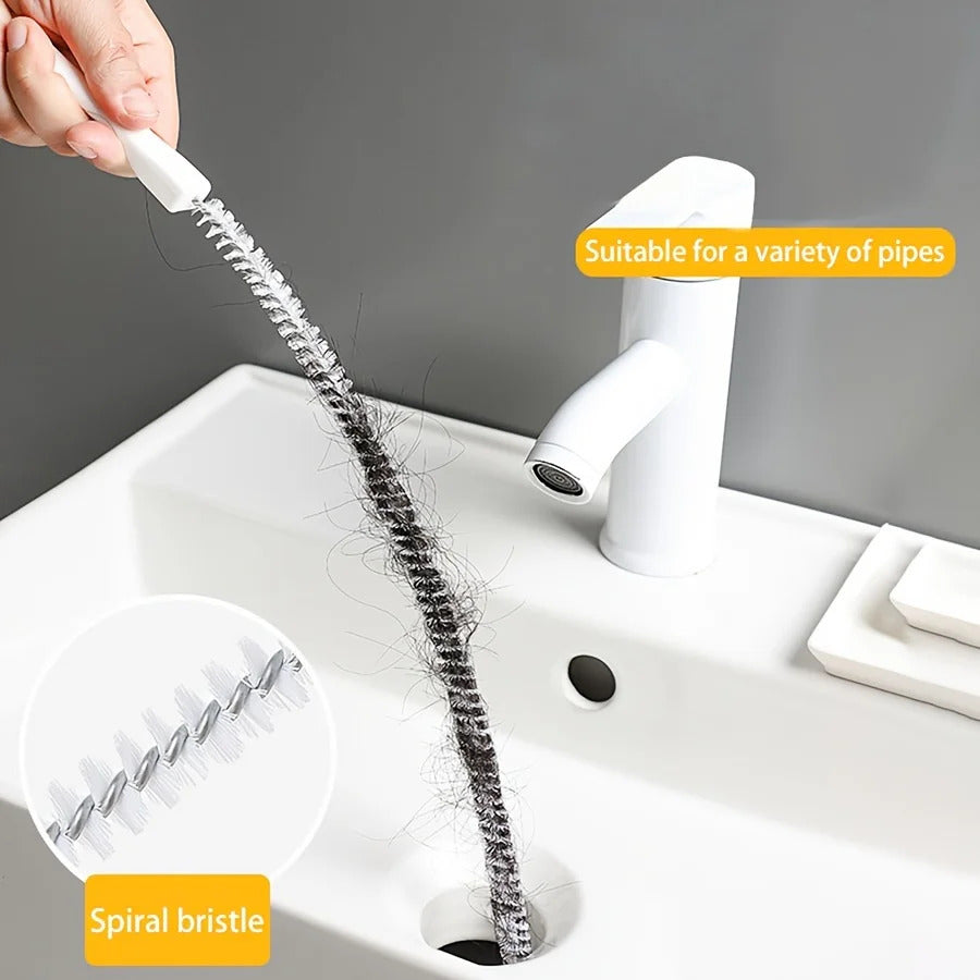 Professional Drain Cleaning Brush - Multi-Purpose Hair Clog Remover for Pipes & Floor Drains