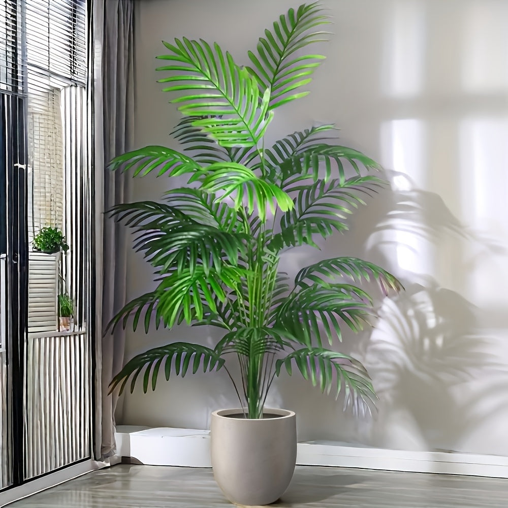47" Extra Large Artificial Palm Tree – Realistic Tropical Plant for Indoor & Outdoor Festive Decor